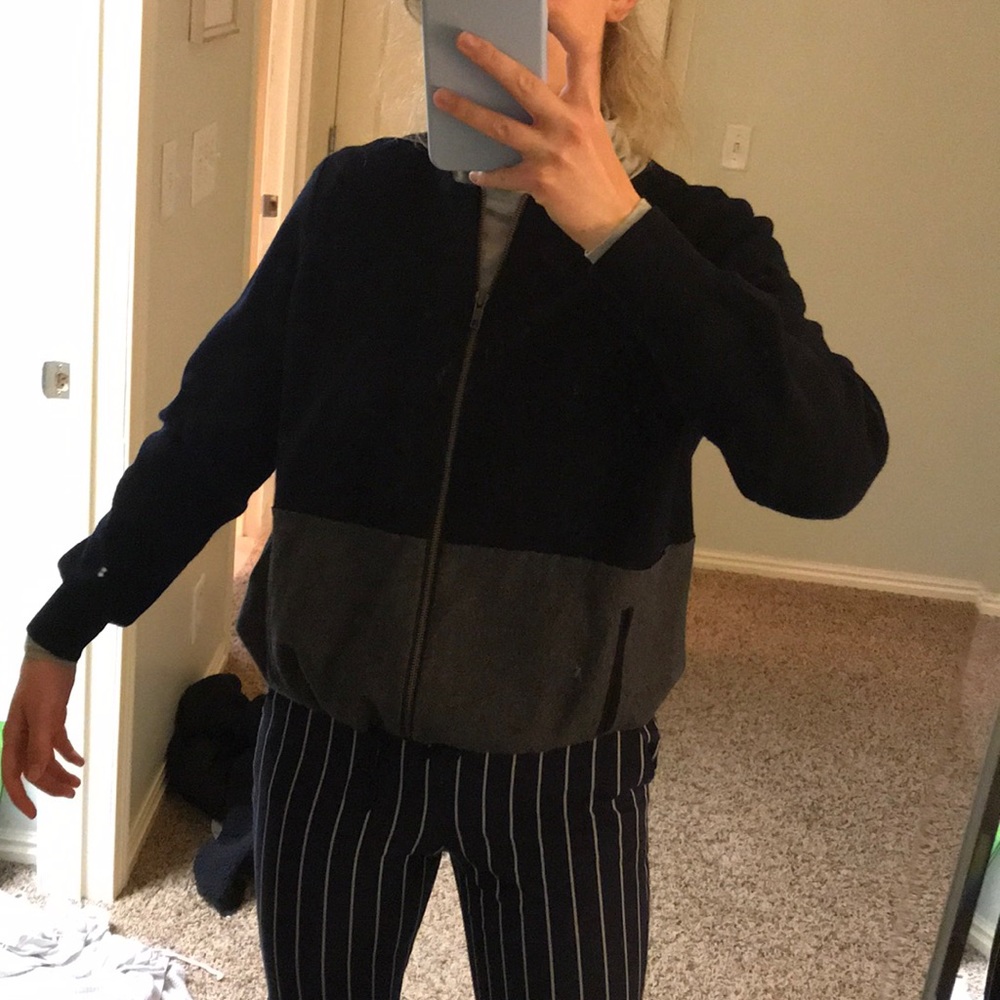 J crew bomber sweater